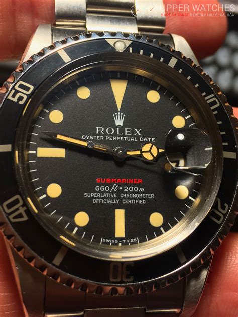 mint rolex red submariner|rolex submariner red black bezel.